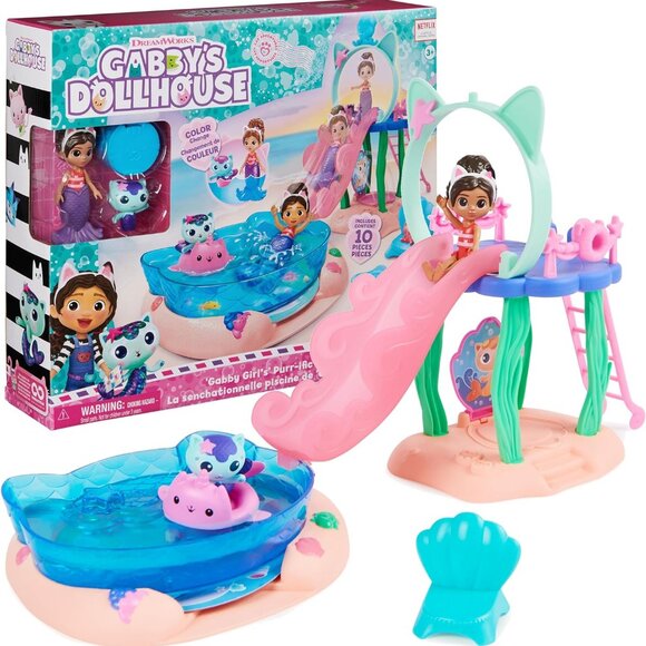 Gabby's Dollhouse Other - Gabby’s Dollhouse, Purr-ific Pool Playset